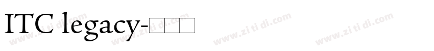 ITC legacy字体转换